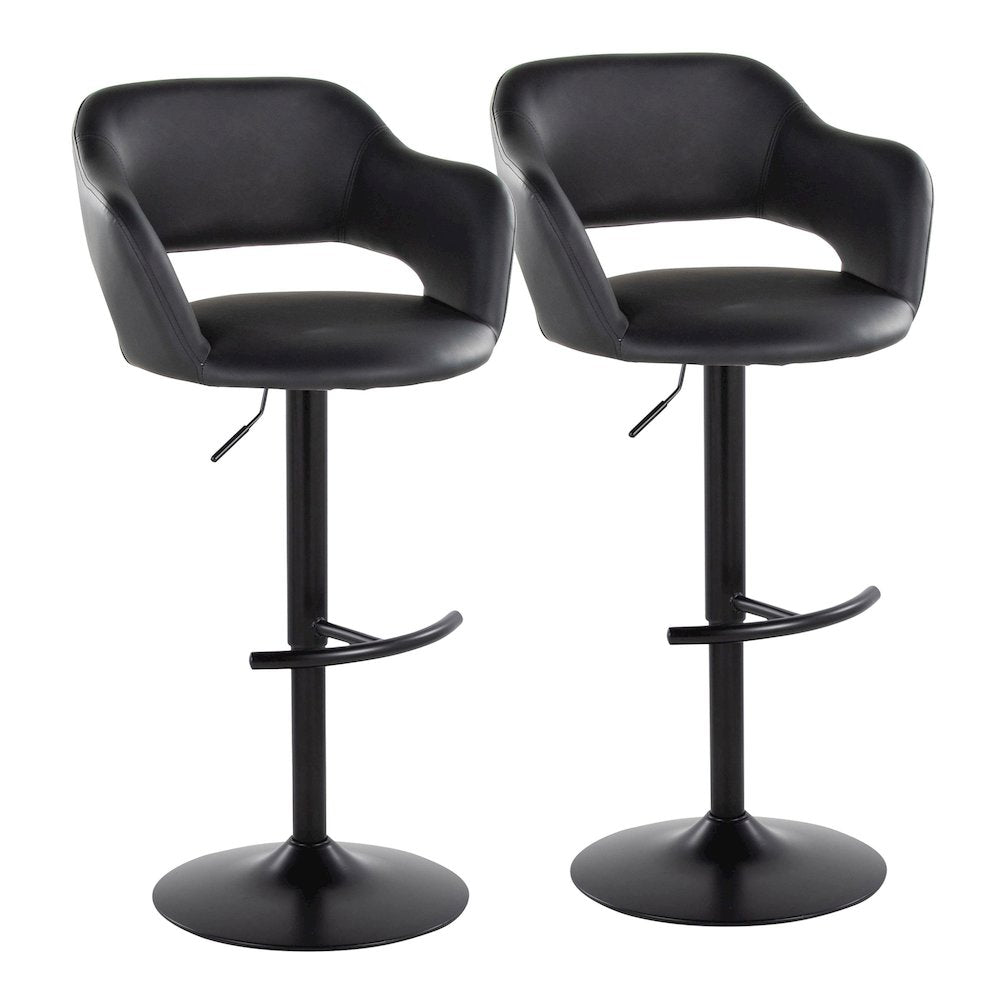 Margarite Adjustable Barstool - Set of 2