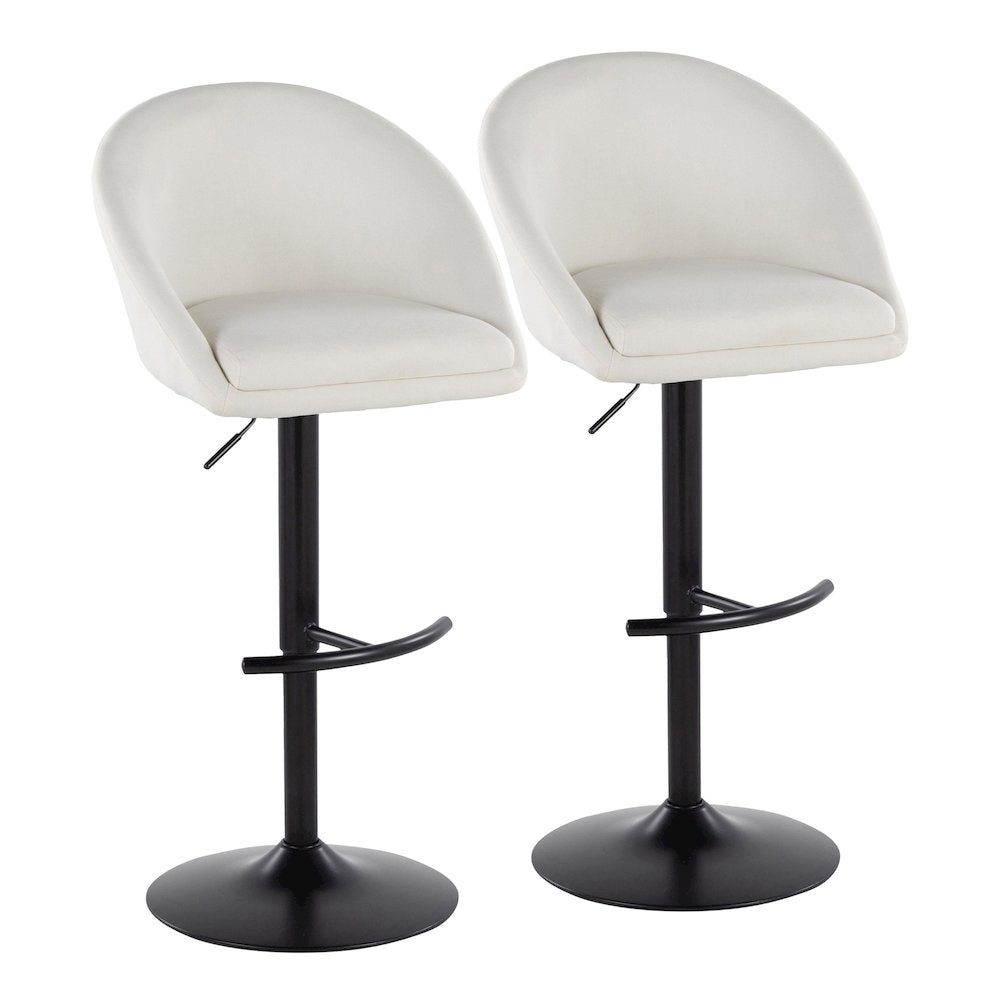 Matisse Highback Adjustable Barstool - Set of 2