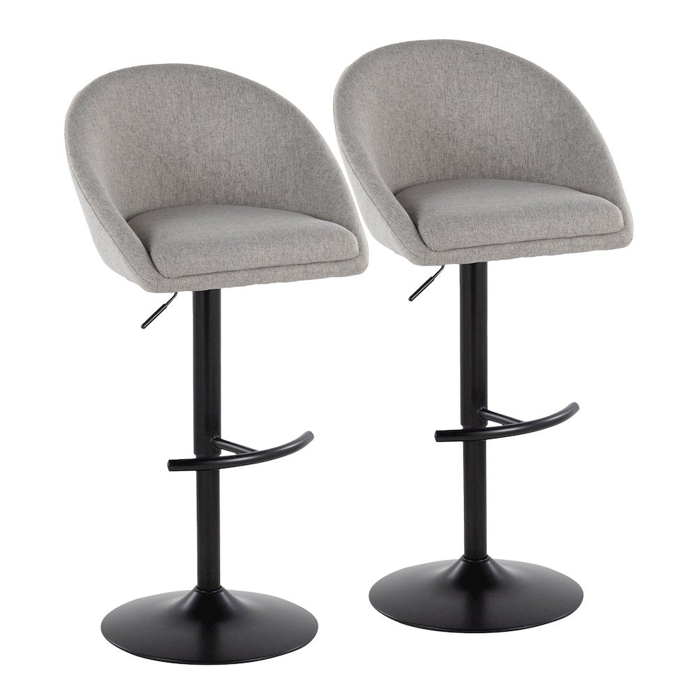 Matisse Highback Adjustable Barstool - Set of 2