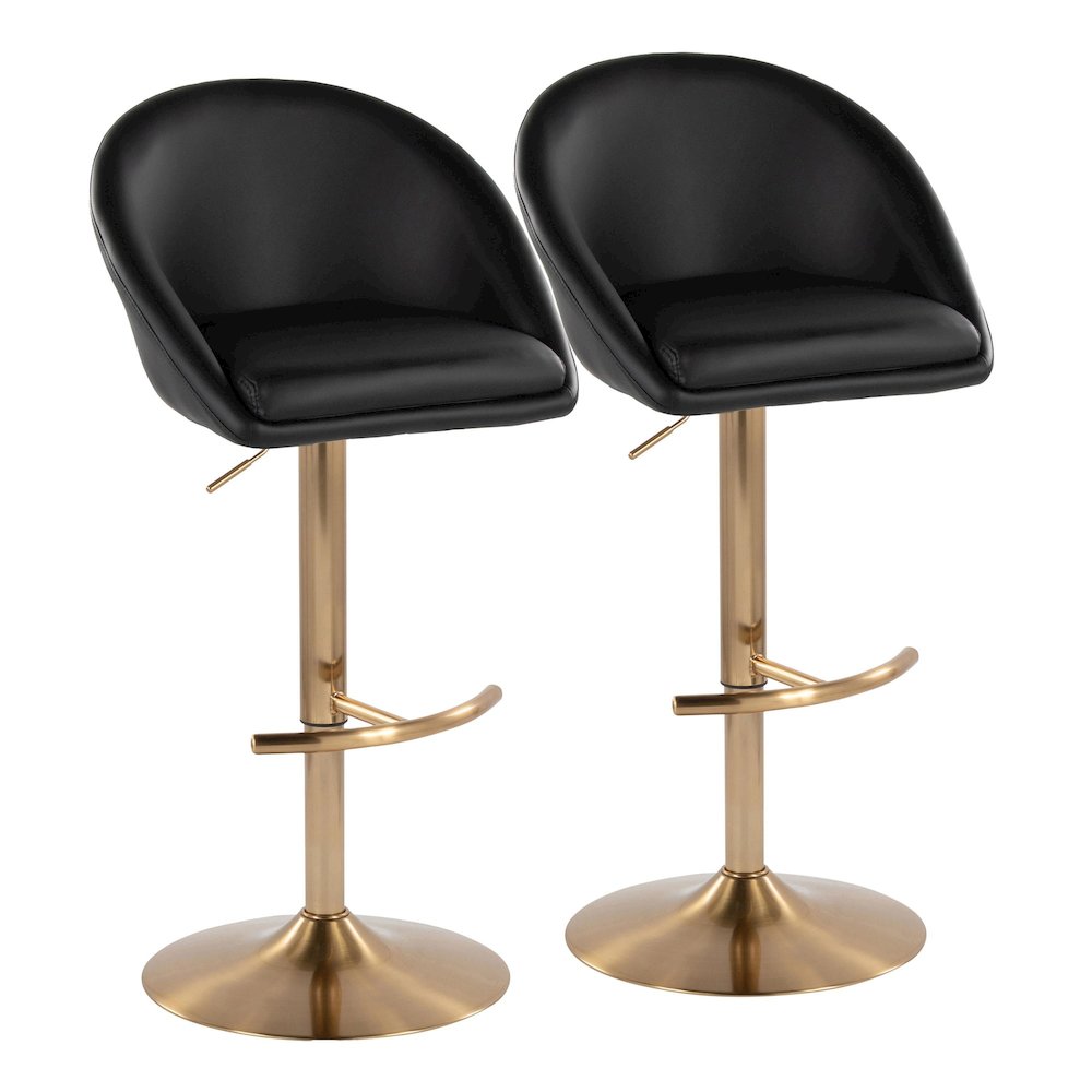 Matisse Highback Adjustable Barstool - Set of 2