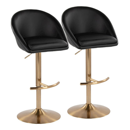 Matisse Highback Adjustable Barstool - Set of 2