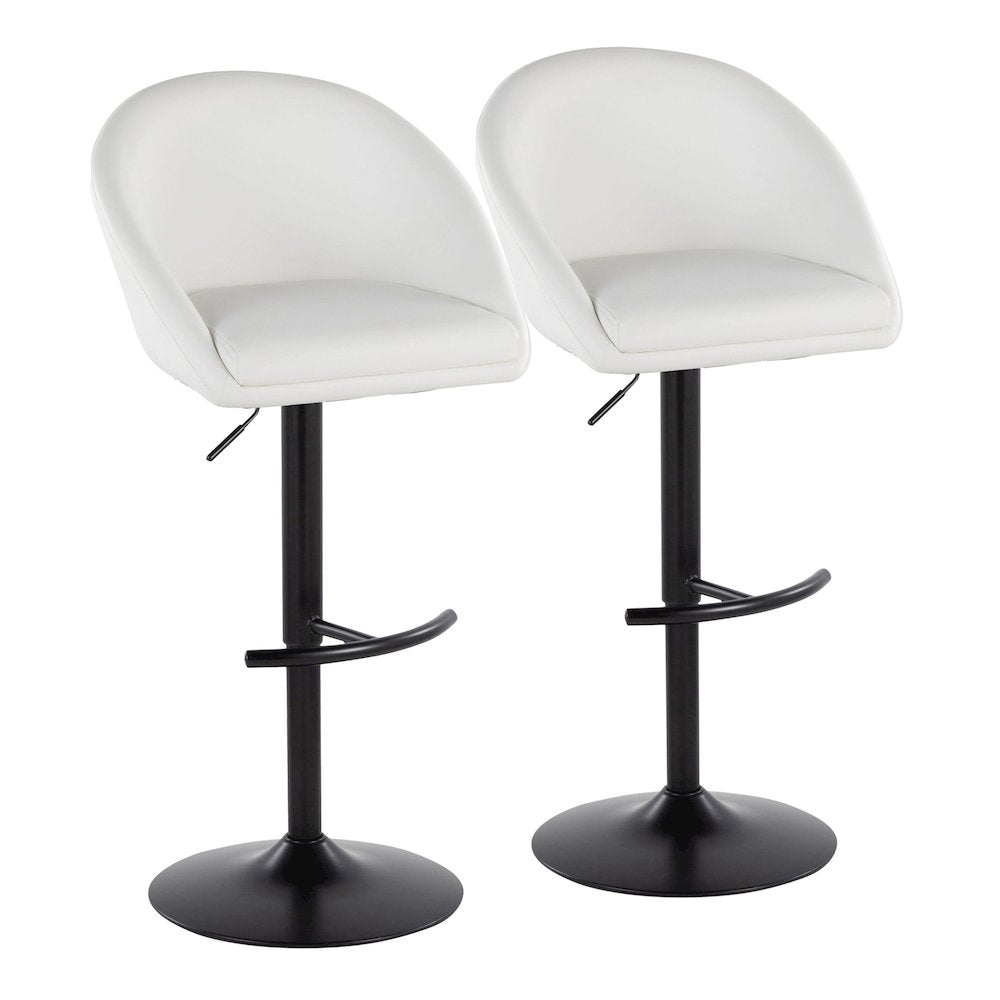 Matisse Highback Adjustable Barstool - Set of 2