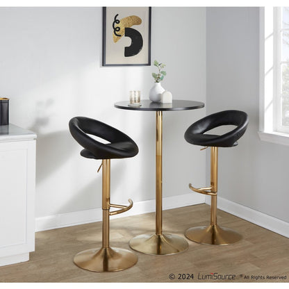 Posh Adjustable Barstool - Set of 2