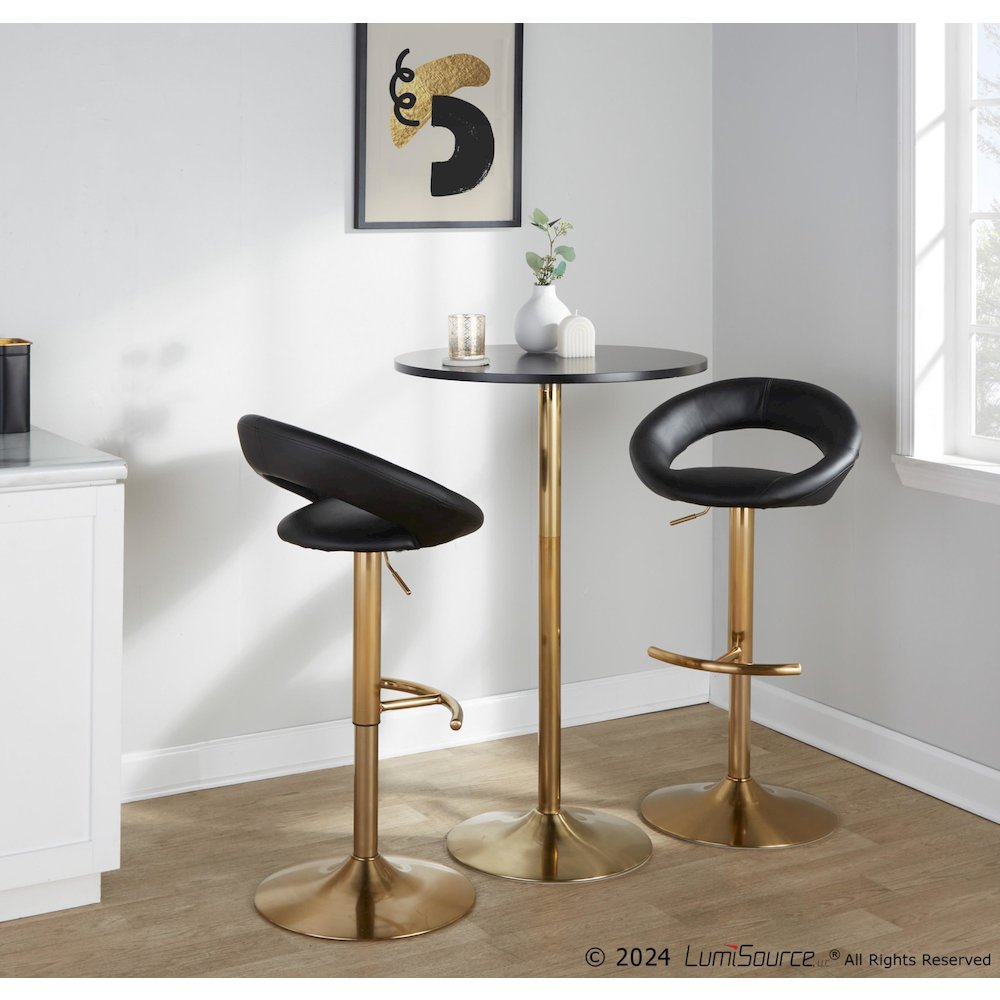 Posh Adjustable Barstool - Set of 2