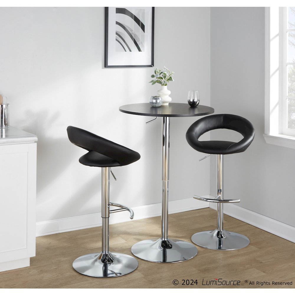 Posh Adjustable Barstool - Set of 2