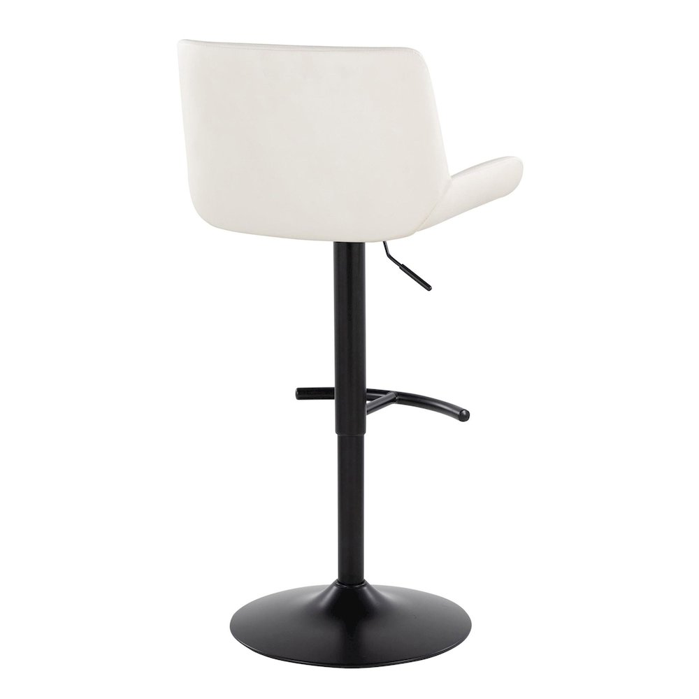 Santi Upholstered Adjustable Barstool - Set of 2