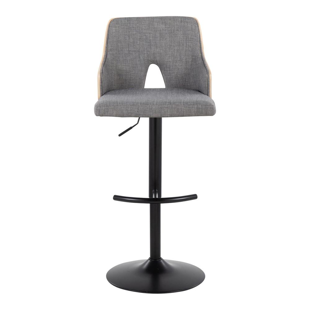 Grey Stella Adjustable Barstool - Set of 2