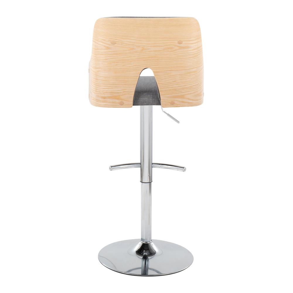 Grey Stella Adjustable Barstool - Set of 2
