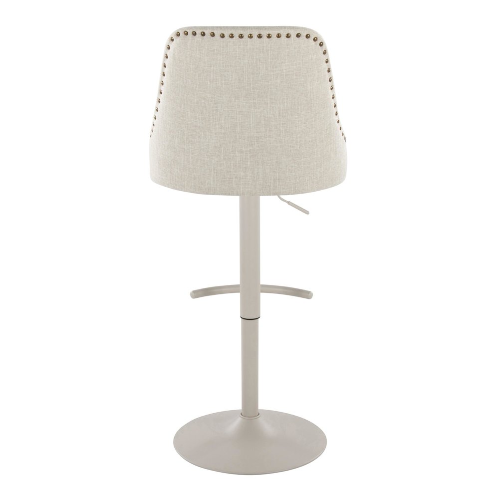 Studded Marcel Adjustable Barstool - Set of 2