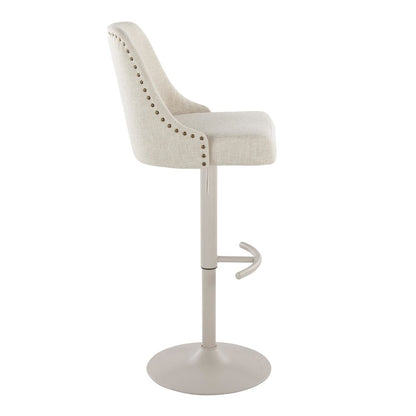 Studded Marcel Adjustable Barstool - Set of 2
