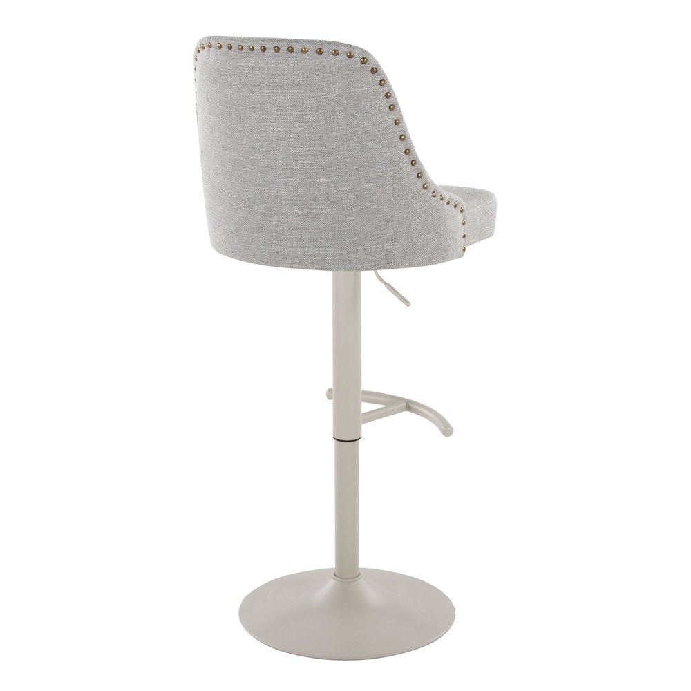 Studded Marcel Adjustable Barstool - Set of 2