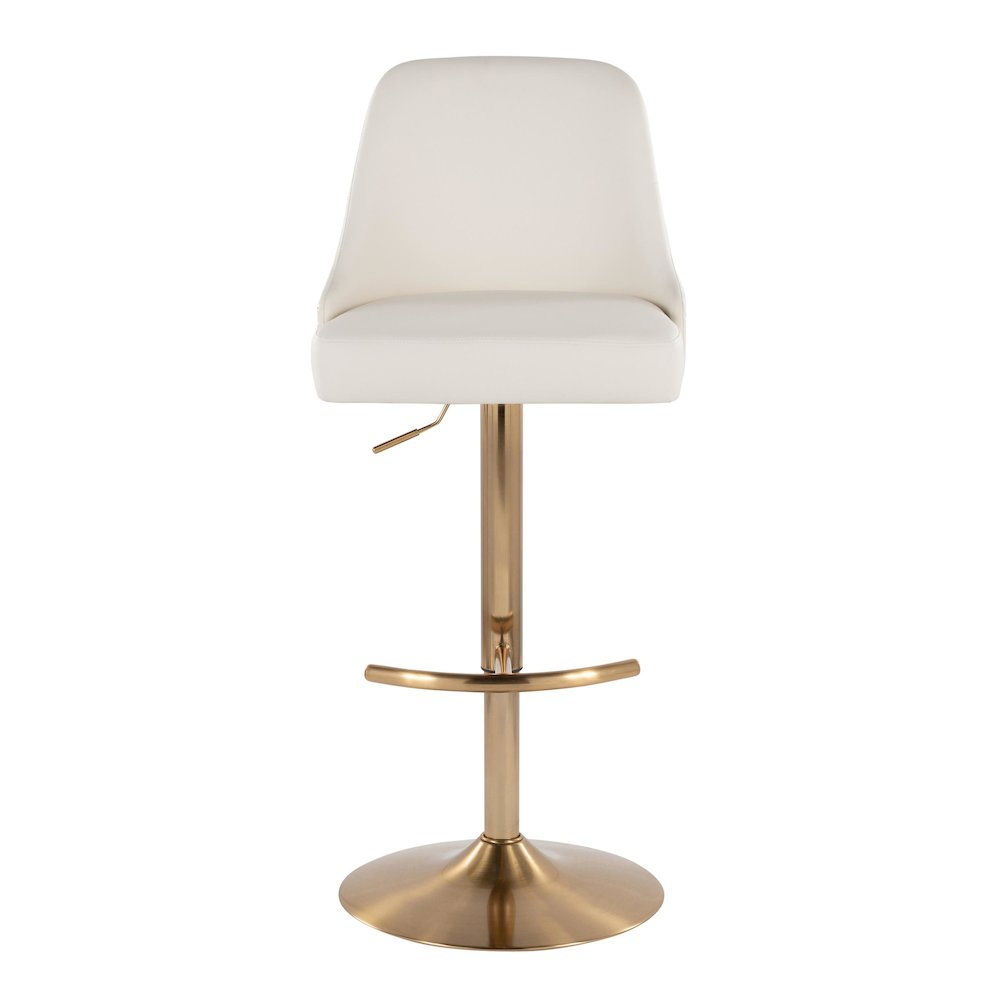 Studded Marcel Adjustable Barstool - Set of  2