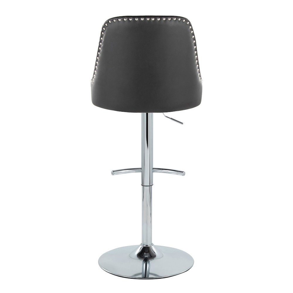 Studded Marcel Adjustable Barstool - Set of  2
