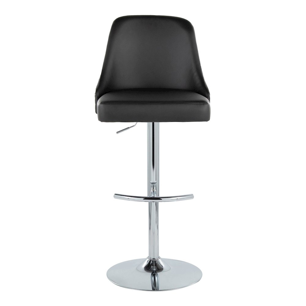 Studded Marcel Adjustable Barstool - Set of  2