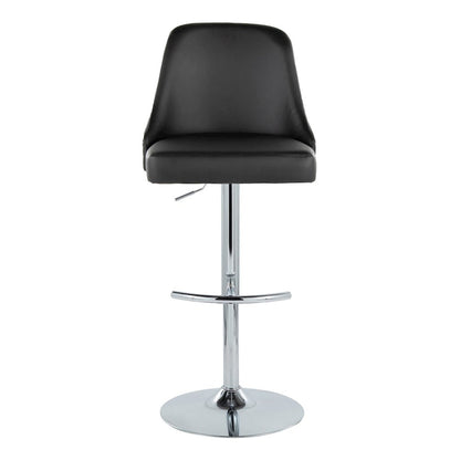 Studded Marcel Adjustable Barstool - Set of  2