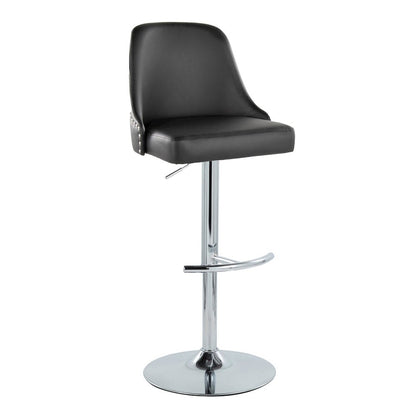 Studded Marcel Adjustable Barstool - Set of  2