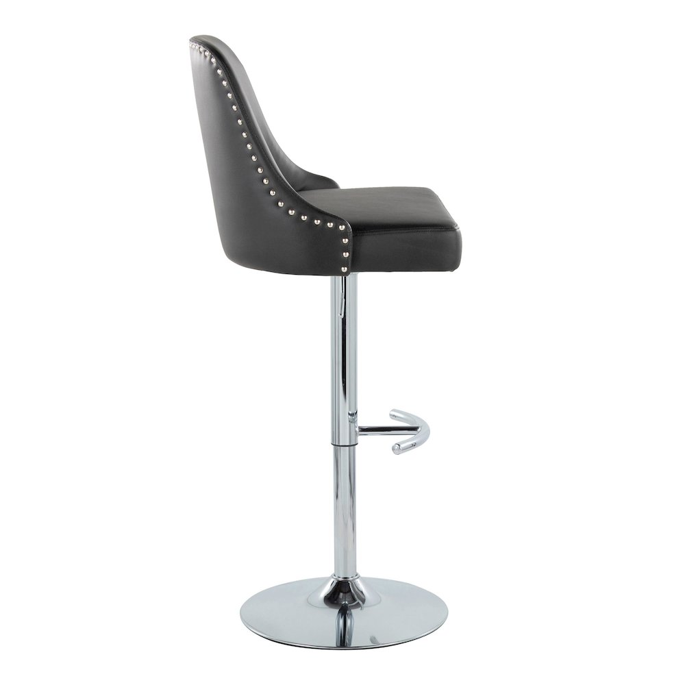 Studded Marcel Adjustable Barstool - Set of  2