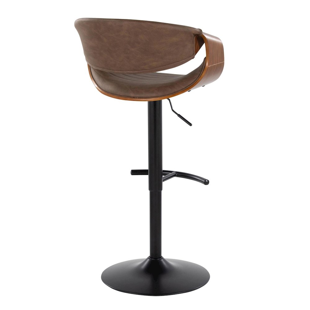 Symphony Adjustable Barstool - Set of 2 in Black Metal