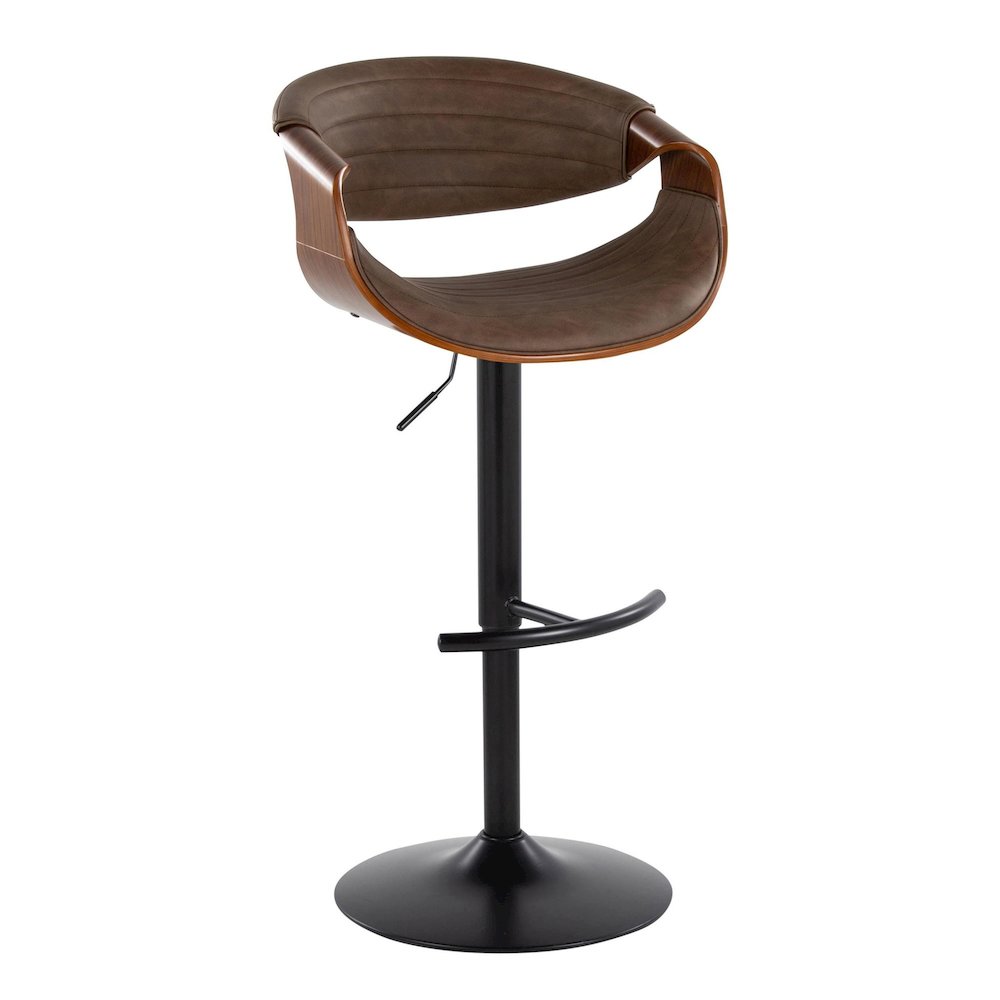 Symphony Adjustable Barstool - Set of 2 in Black Metal