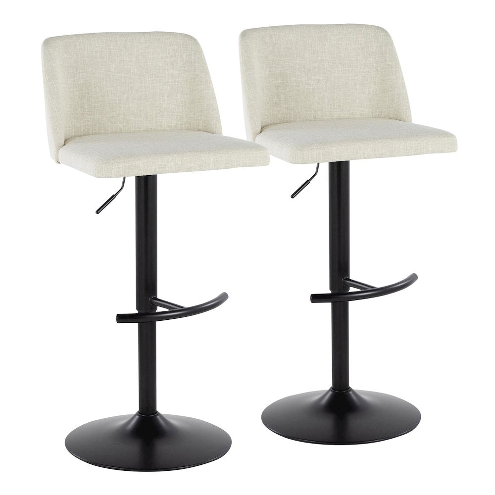 Toriano Adjustable Barstool - Set of 2