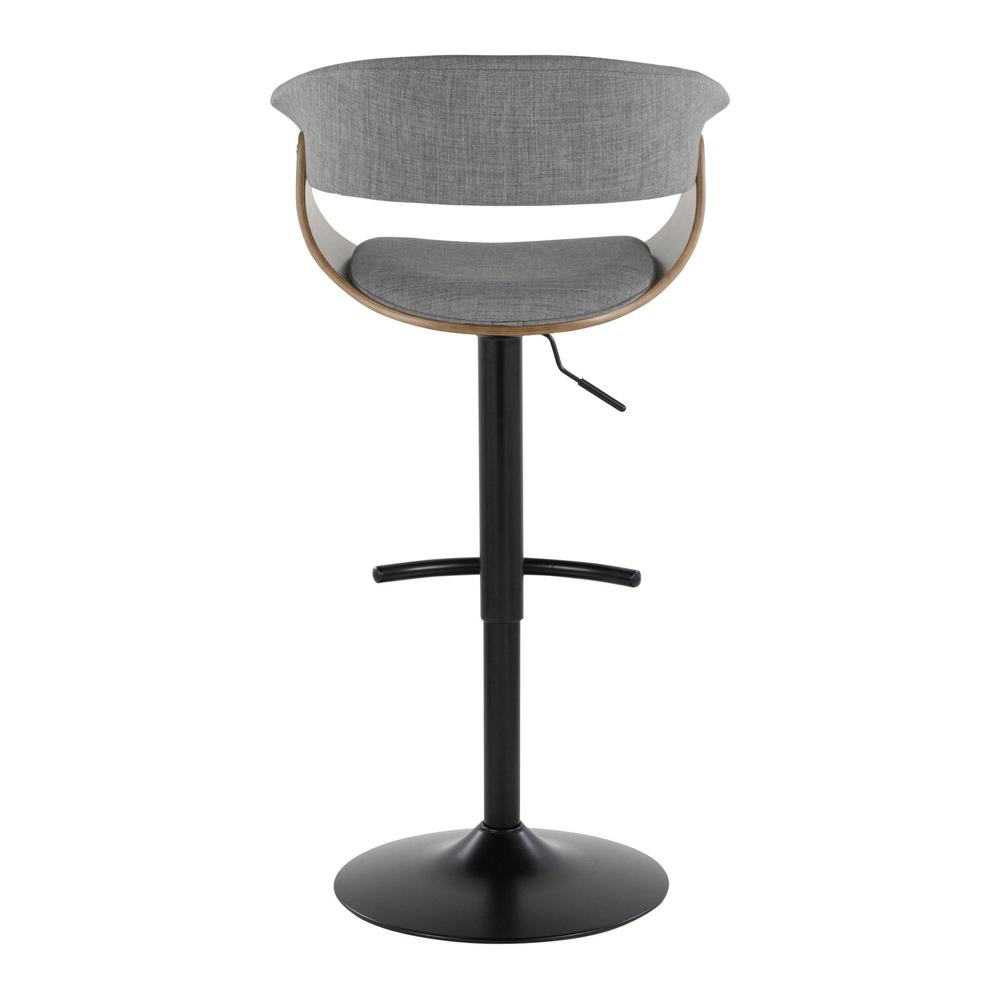 Grey Vintage Mod Adjustable Height Barstool - Set of 2