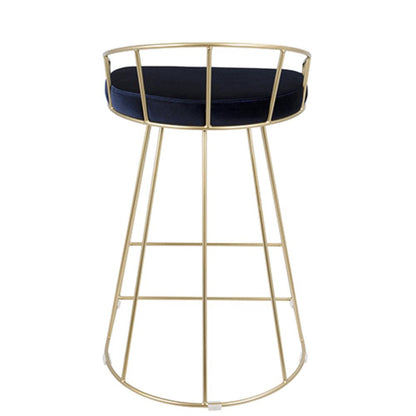 Gold, Blue Canary Counter Stool - Set of 2