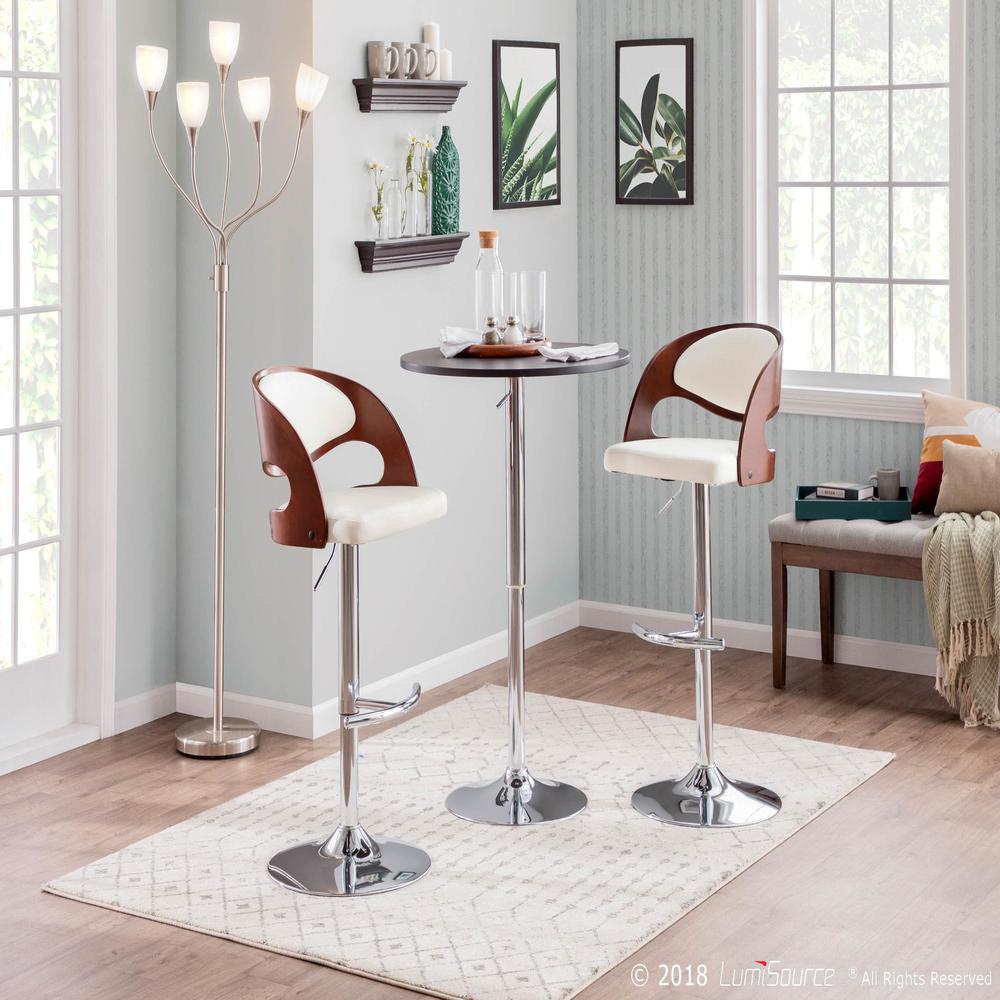 Black Adjustable Bar Table