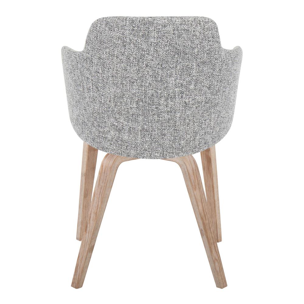 Whitewashed Wood, Dark Grey Noise Fabric Boyne Chair - Set of 2