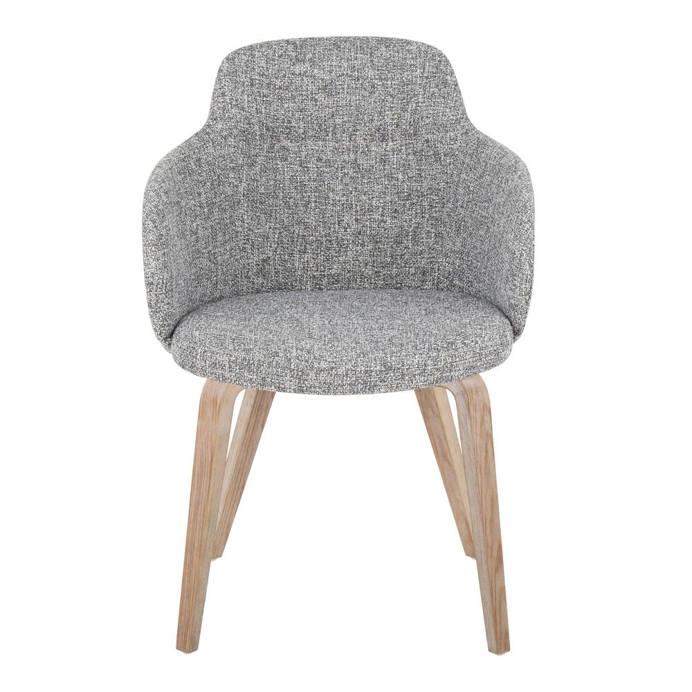 Whitewashed Wood, Dark Grey Noise Fabric Boyne Chair - Set of 2