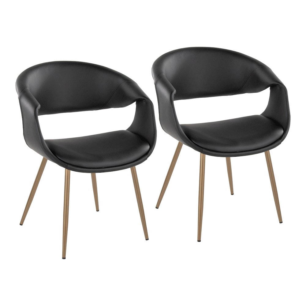 Curvo Upholstered Chair - Set of 2