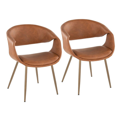Curvo Upholstered Chair - Set of 2