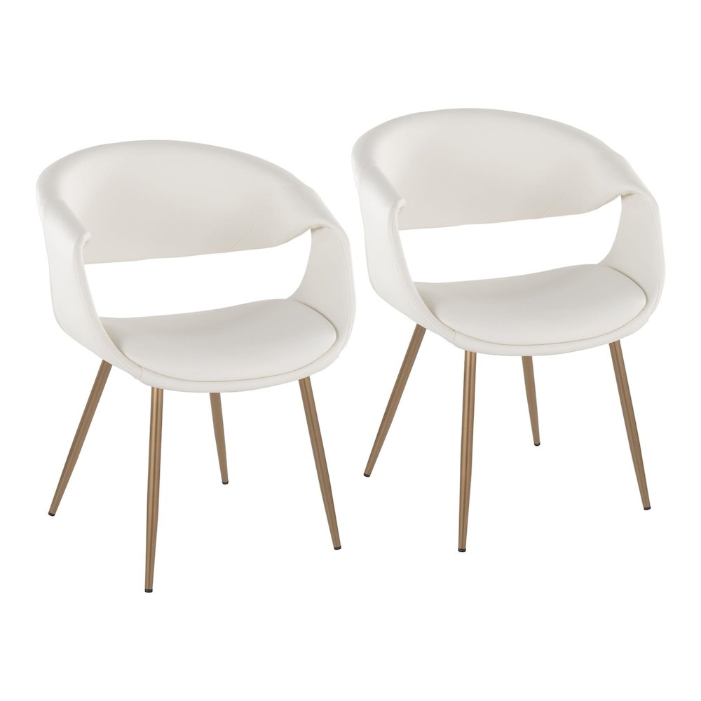 Curvo Upholstered Chair - Set of 2