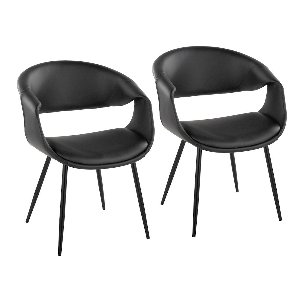 Curvo Upholstered Chair - Set of 2