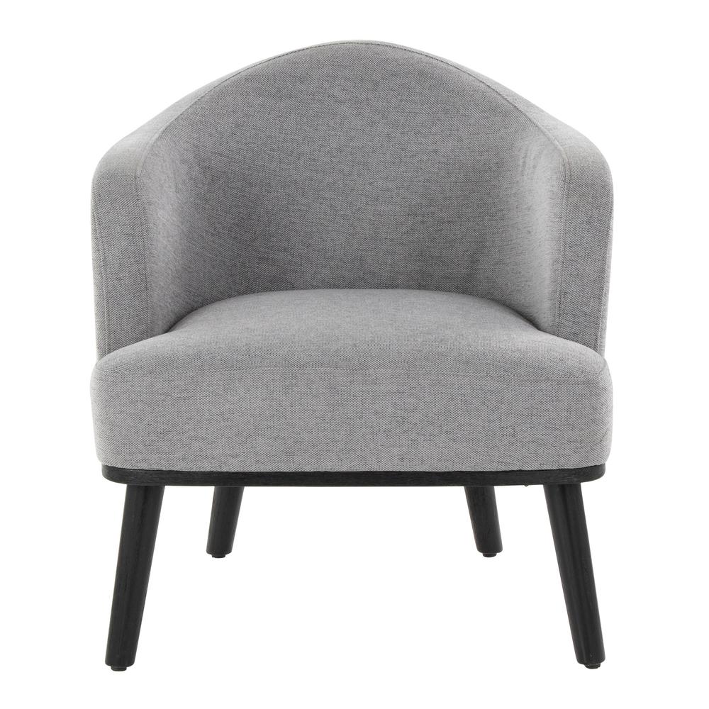 Black Wood, Grey Fabric Ahoy Accent Chair