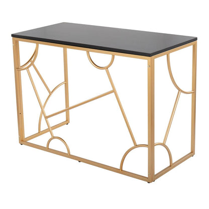 Gold Metal, Black MDF Constellation Desk