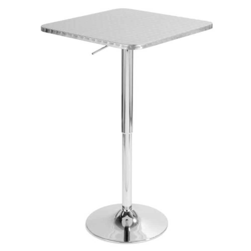Silver Bistro Square Bar Table