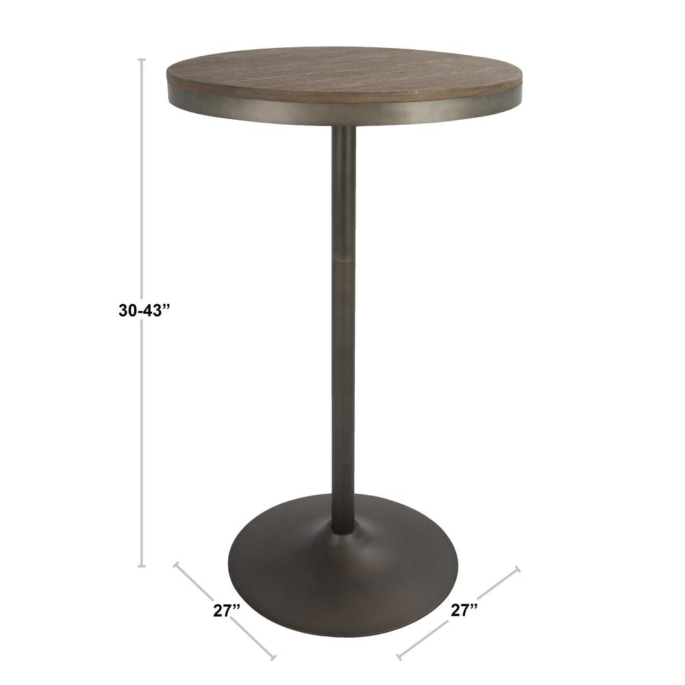 Antique, Brown Dakota Bar Table
