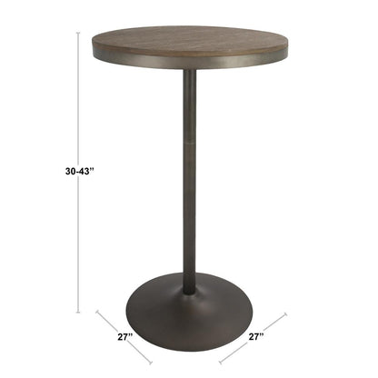 Antique, Brown Dakota Bar Table