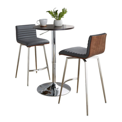 Mason Swivel Adjustable Counter Height Dining Set - 3 Piece