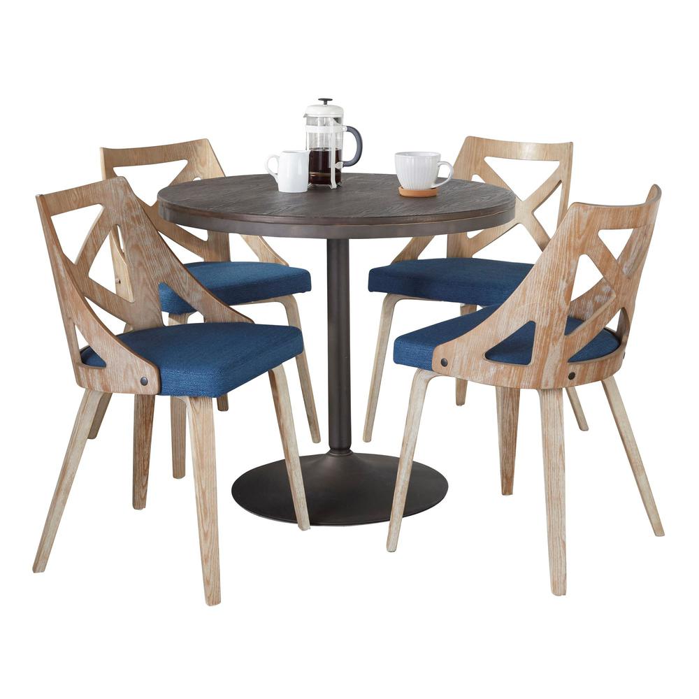 Brown Dakota-Charlotte Dining Set - 5 Piece