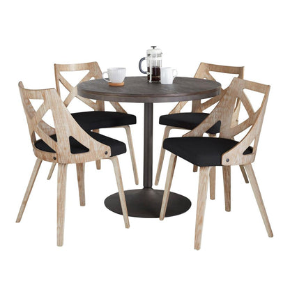 Brown Dakota-Charlotte Dining Set - 5 Piece