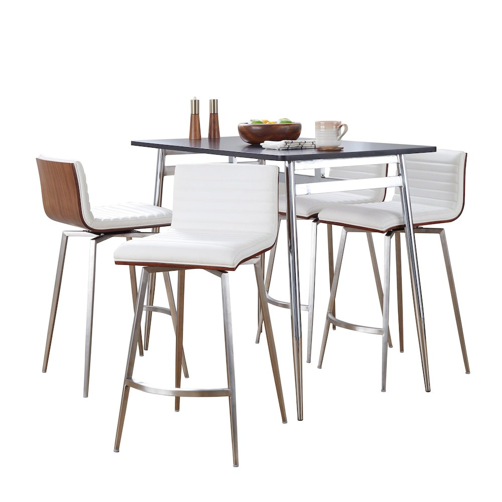 Marcel-Mason Swivel Counter Height Dining Set - 5 Piece
