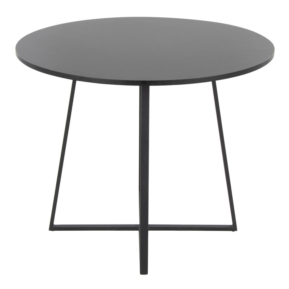 Black Metal, Black MDF Canary Cosmo Dining Table