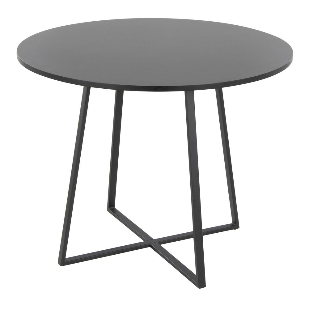 Black Metal, Black MDF Canary Cosmo Dining Table