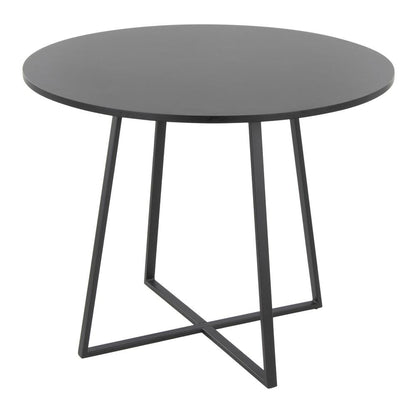 Black Metal, Black MDF Canary Cosmo Dining Table