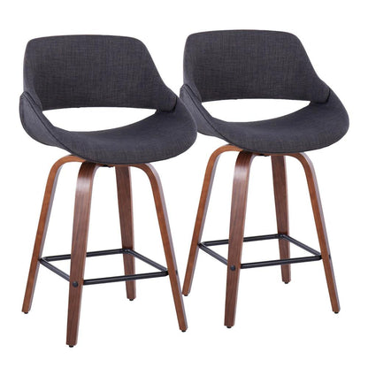 Multi Fabrico 26" Fixed-Height Counter Stool - Set of 2