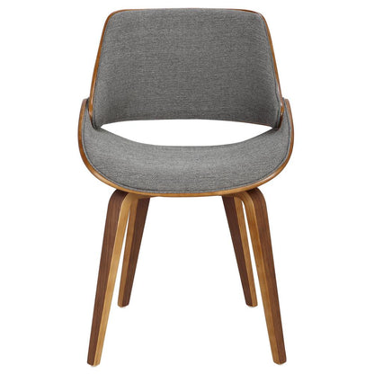 Walnut, Grey Fabrizzi Chair