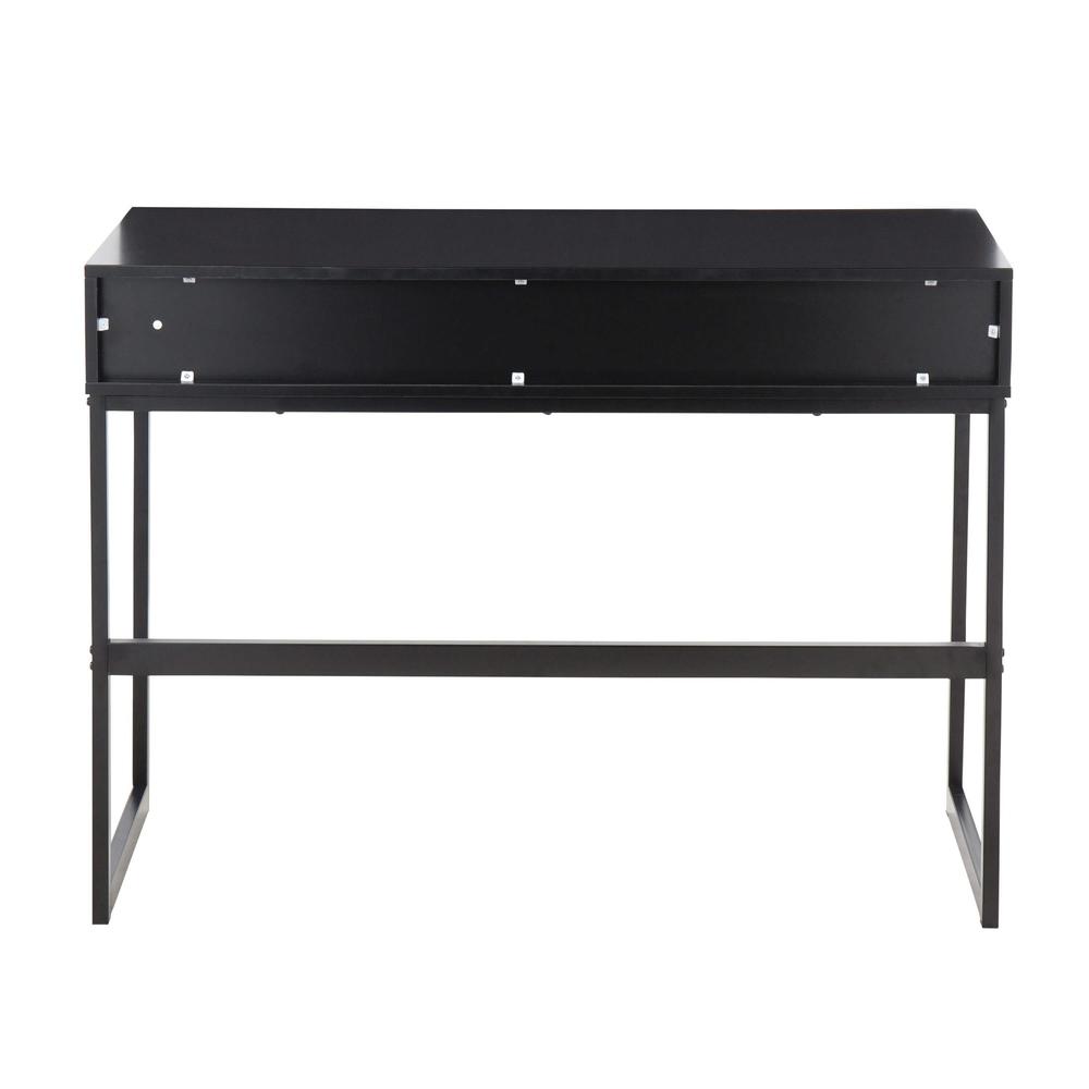 Black Metal, Black Wood Franklin Console Table