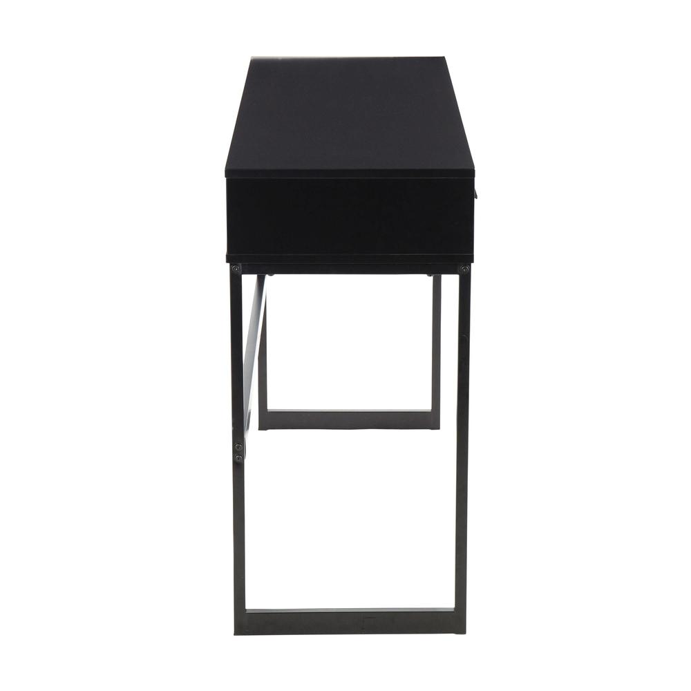 Black Metal, Black Wood Franklin Console Table