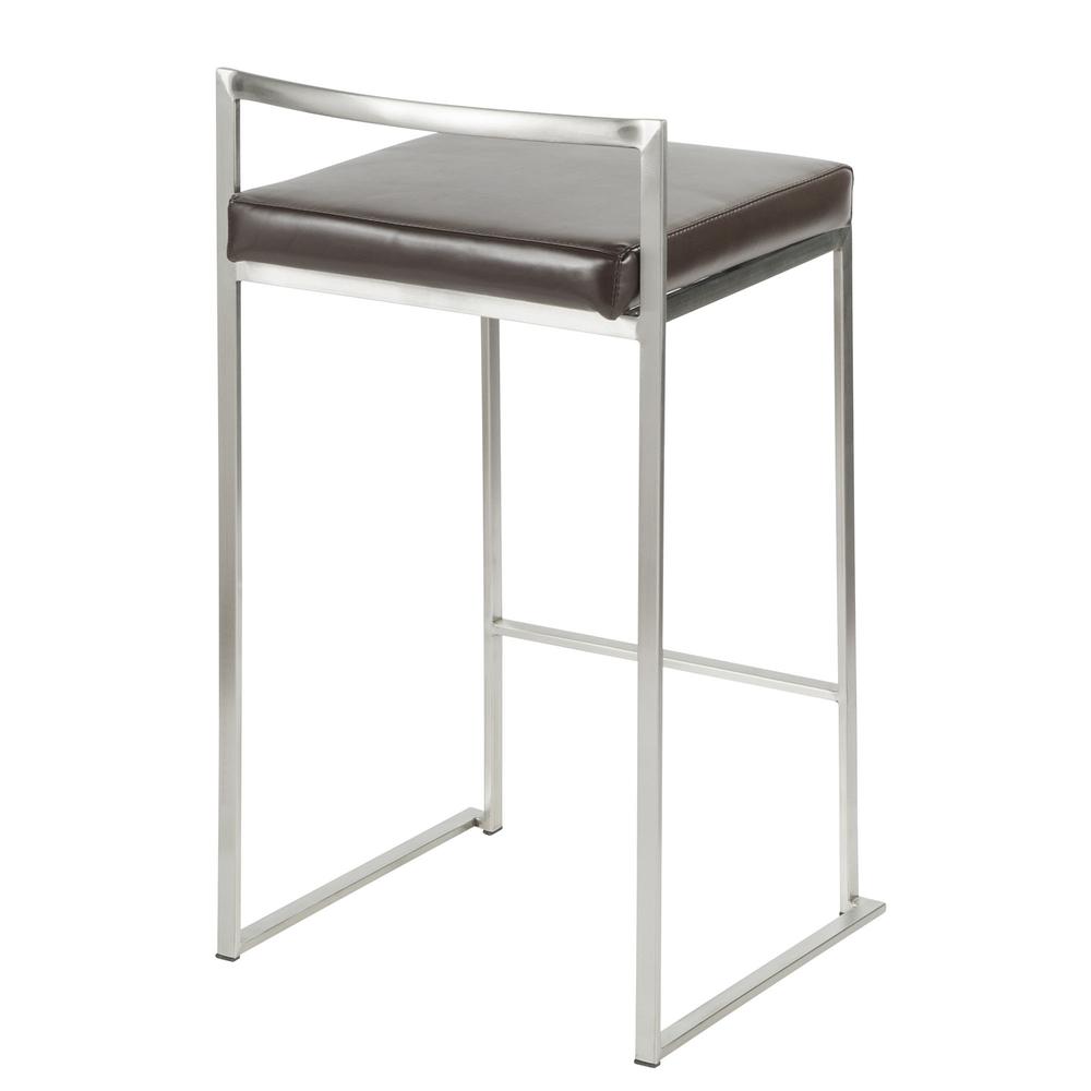 Brown Fuji Stacker Counter Stool - Set of 2